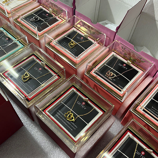 Rose Rotating Jewelry Box Necklace